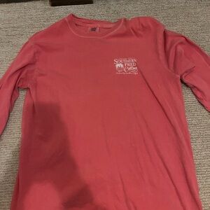 Southern fried Cotton Women’s Coral Long Sleeve Tee